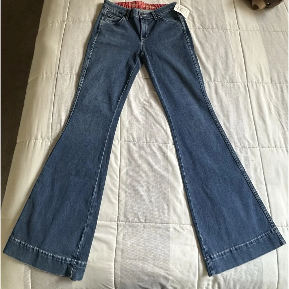 Y2K Felicity CJ BY COOKIE JOHNSON Flare Leg‎ Blue Jeans 28 NWT